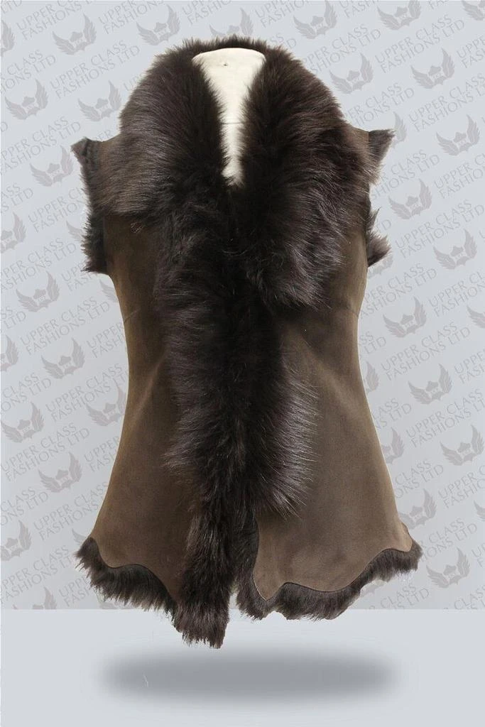 Infinity Leather Women's Toscana Sheepskin Short Gilet-Denver 3