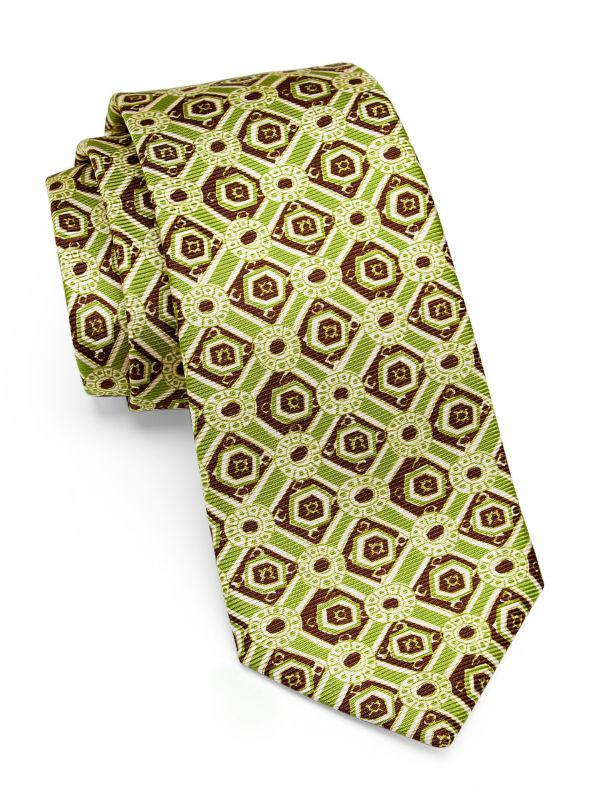 Kiton Geometric Silk Tie