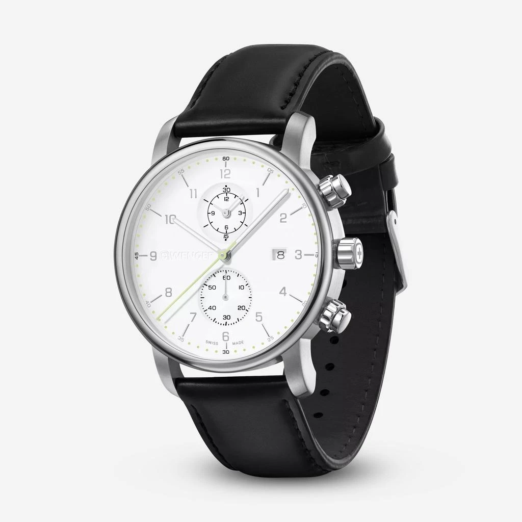Wenger WENGER Swiss Army 01.1743.123 Urban Classic White Dial Chronograph Watch 42mm 2
