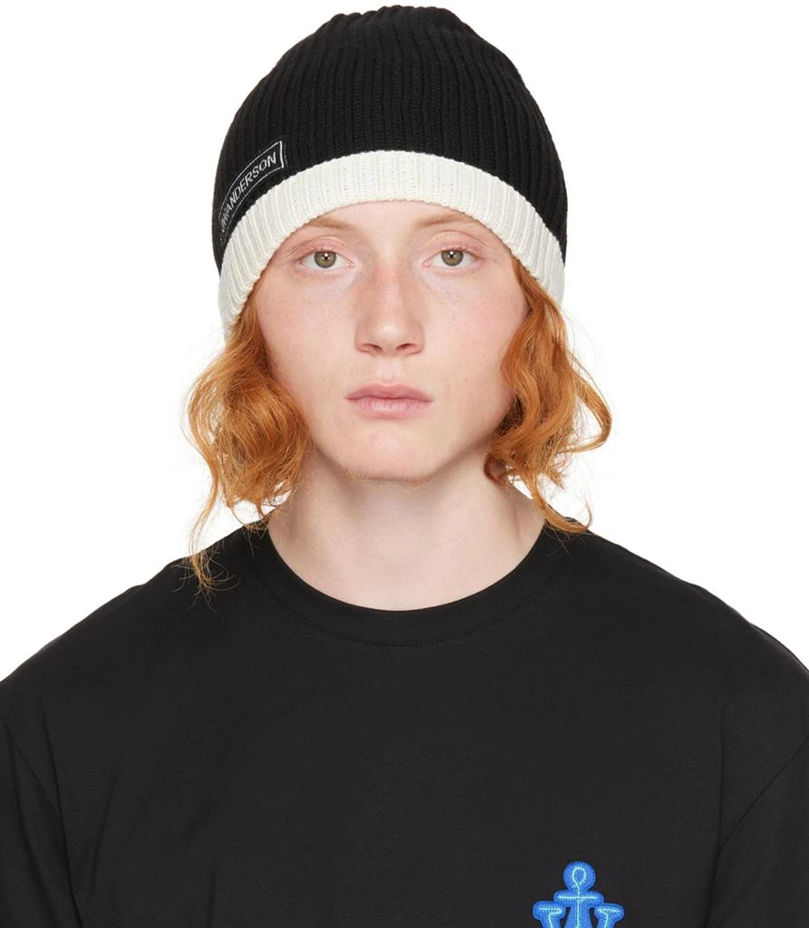 JW Anderson Black Bumper-Tube Beanie 1