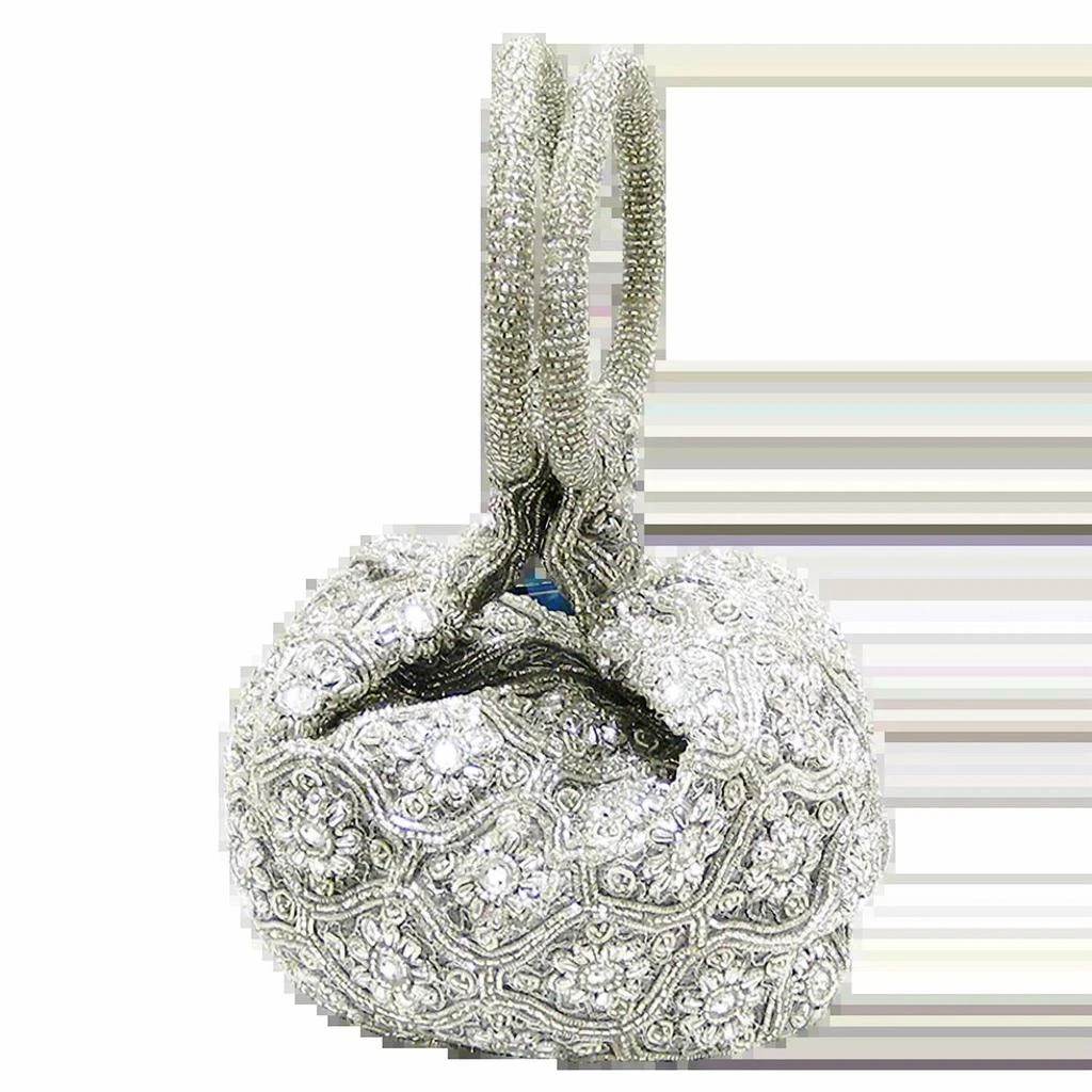 David Jeffery David Jeffery - Beaded Ring Handle Pouch Bag