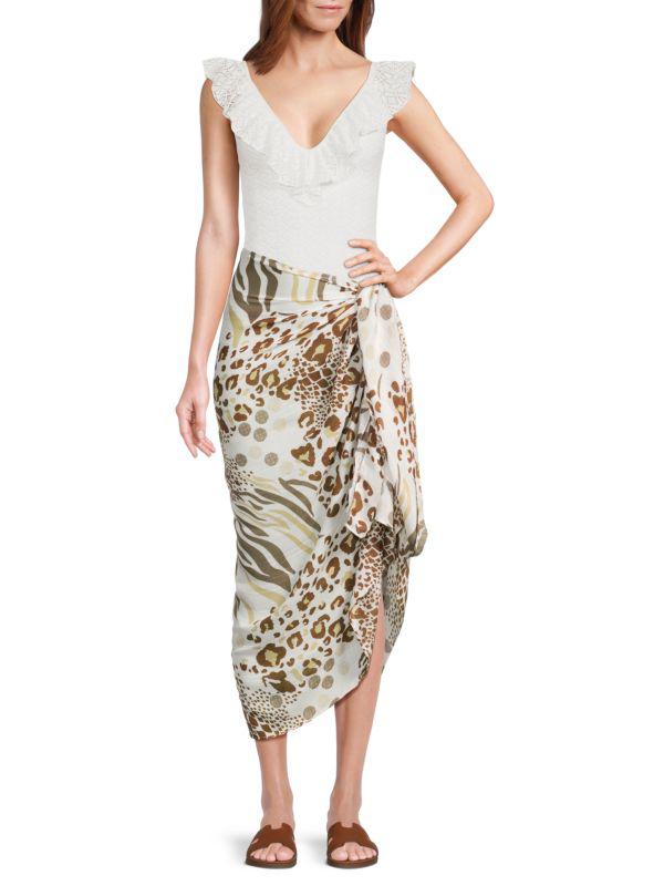 La Fiorentina Animal Print Scarf