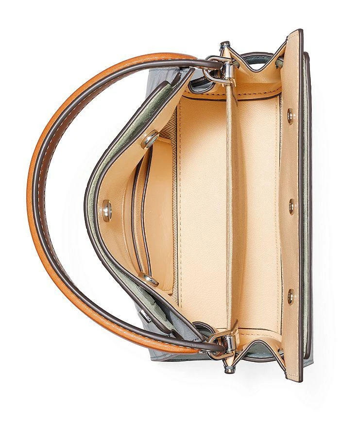 Tory Burch Lee Radziwill Croc Embossed Double Bag 2