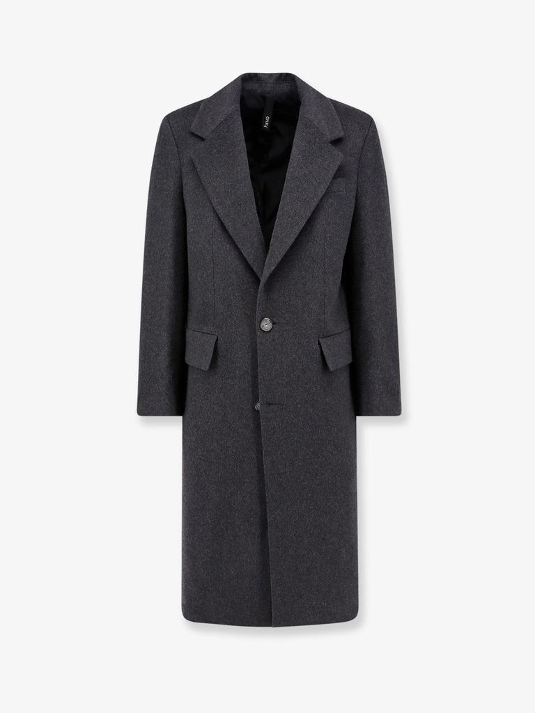 HEVÒ Cashmere coat with satin lining
