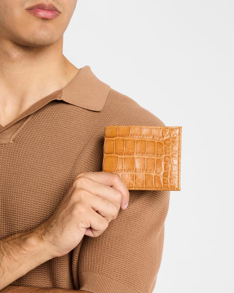 Abas Men's Ultimate Matte Alligator Bifold Wallet
