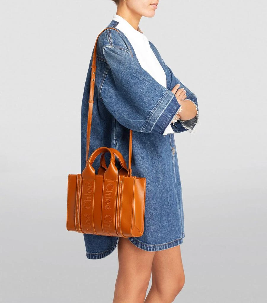 Chloé Small Leather Woody Tote Bag 5