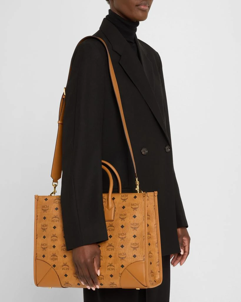 MCM Munchen Large Visetos Tote Bag 2