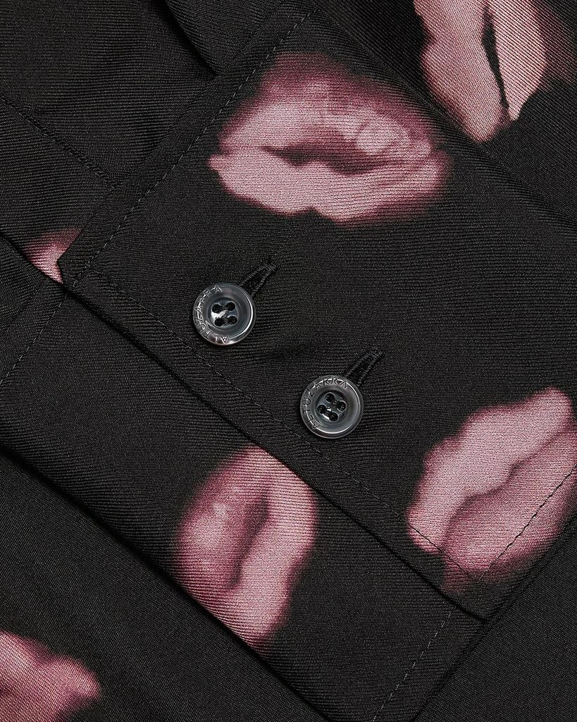 Altuzarra Chika Lip-Print Silk Button-Down Top 5