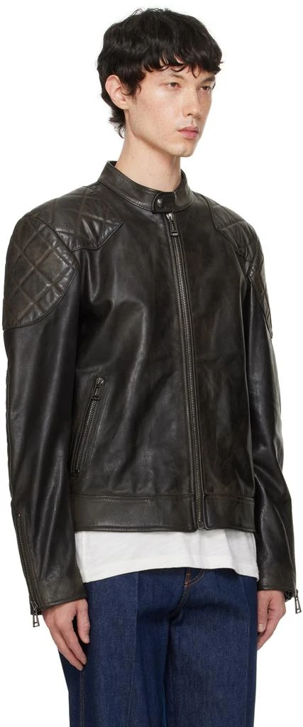 BELSTAFF Black Outlaw Leather Jacket 2