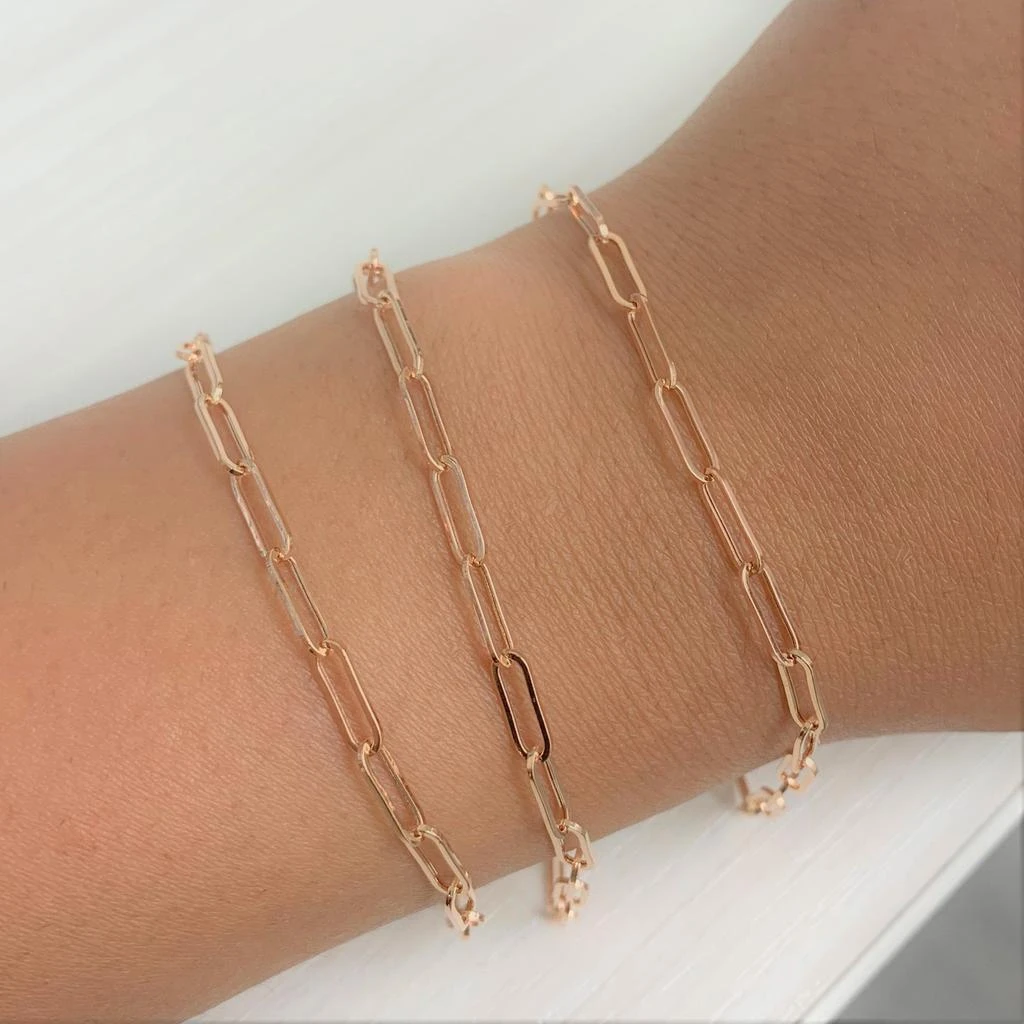 Sabrina Designs 14k Gold Paperclip Link Bracelet 6