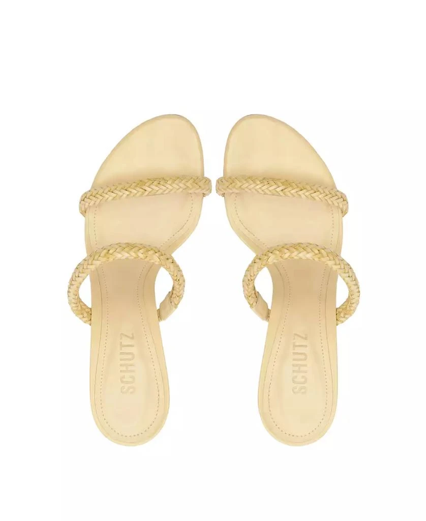Schutz Women's Taliah Woven Slip-On Dress Sandals 12