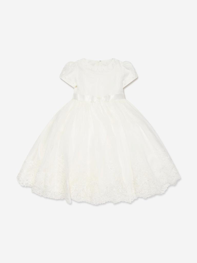 Sarah Louise Sarah Louise Girls Ceremonial Ballerina Length Dress in Ivory