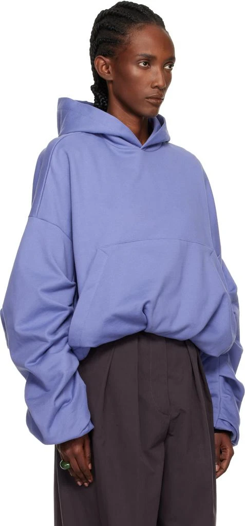 Dries Van Noten Purple Draped Hoodie 2