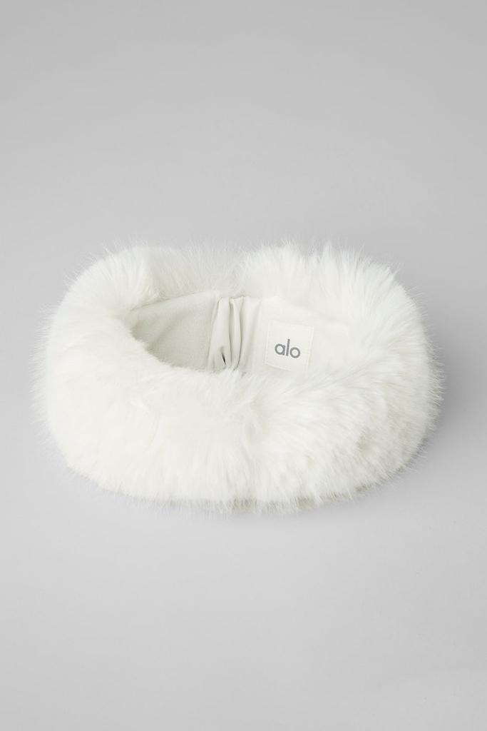 Alo Faux Fur Wintersun Headband - Ivory - Hats - Compare