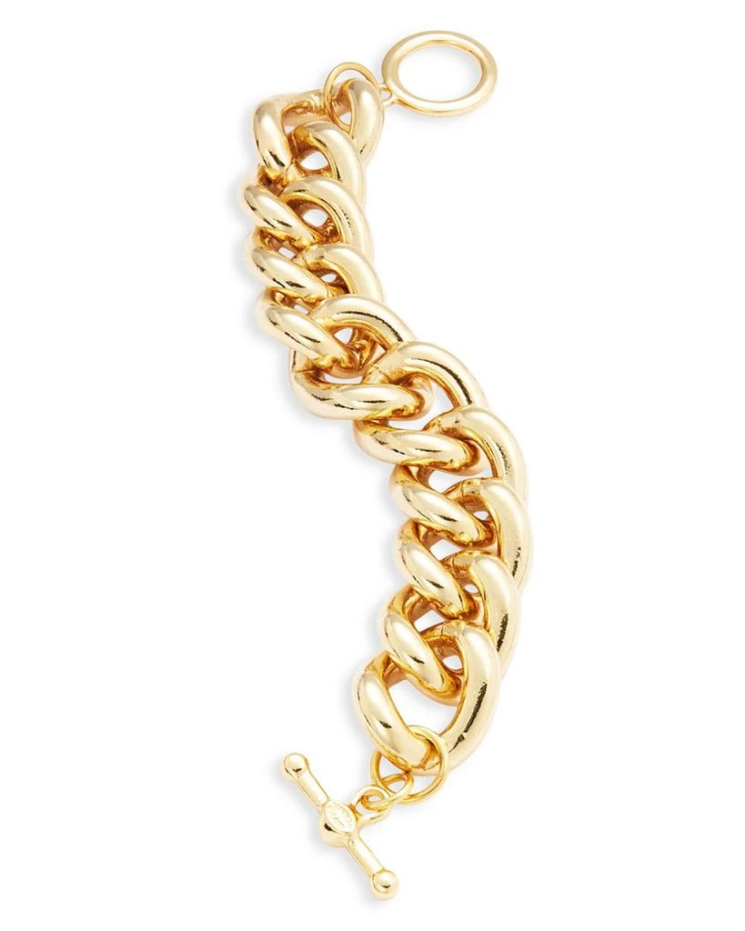 Kenneth Jay Lane Chunky Chain Link Bracelet in 18K Gold Plated 3