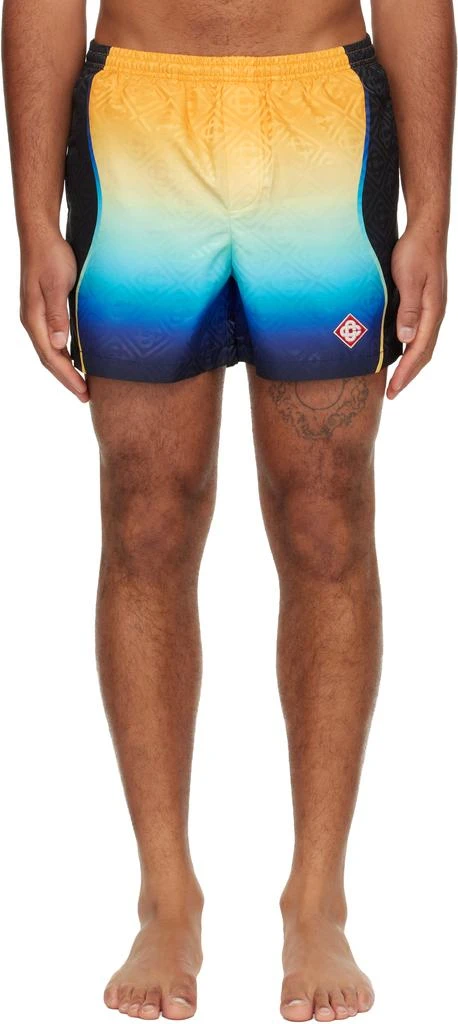 Casablanca Multicolor Gradient Jacquard Swim Shorts