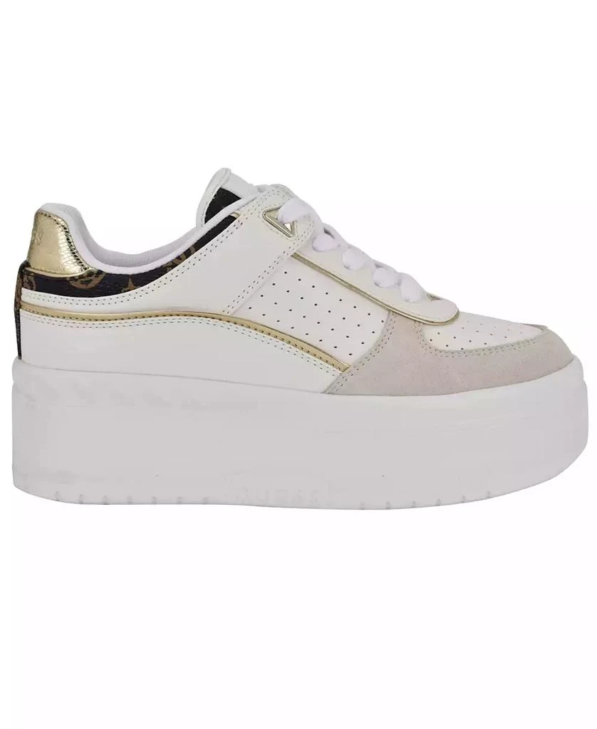 GUESS Women's Ridgee Lace Up Platform Sneakers 2