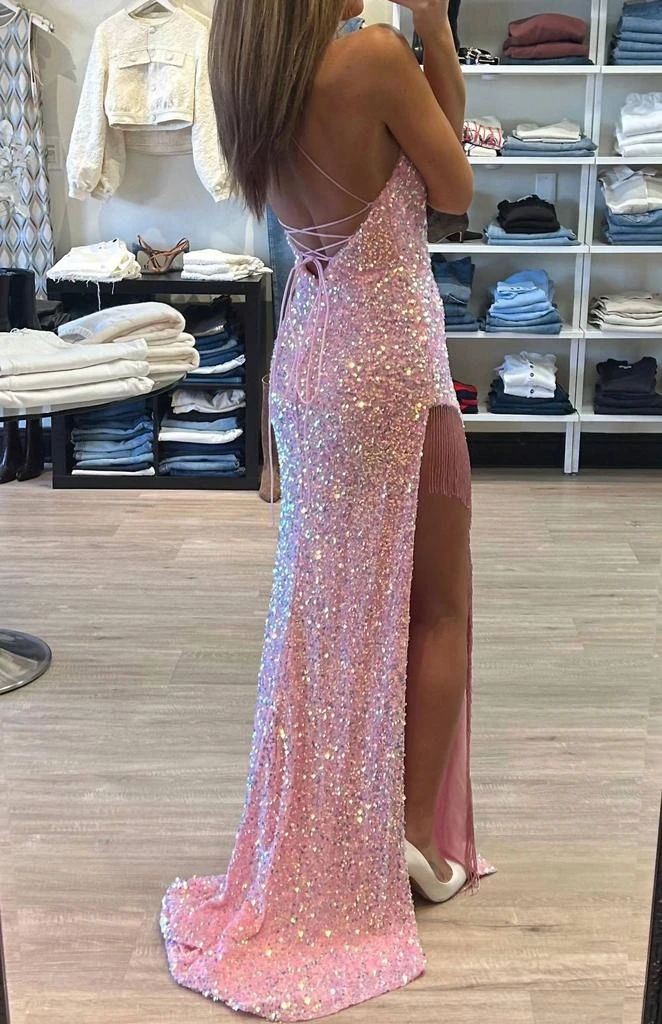 Sachin 
Babi Sachin 
Babi - Nox Anabel Sequin Gown With Fringe Slit 5