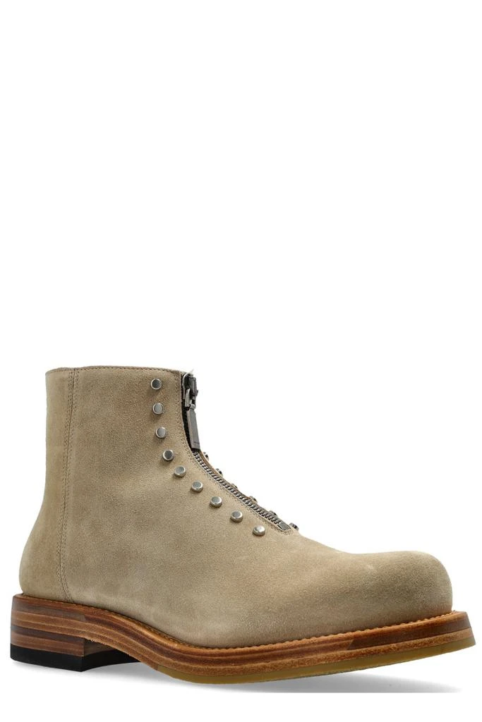Alexander McQueen Studded Zip-Detailed Ankle Boots – On Sale  display picture 1