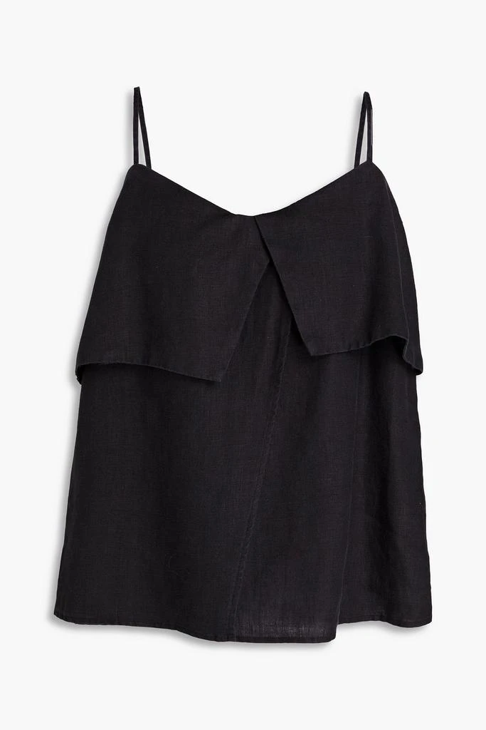 BY MALENE BIRGER Maunaloa wrap-effect slub linen camisole 1