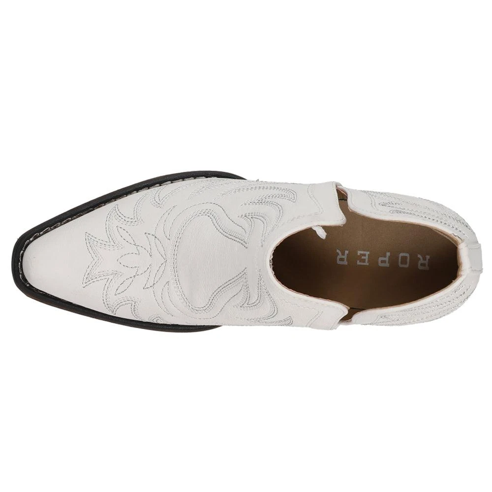 Roper Ava Embroidery Snip Toe Cowboy Booties 4