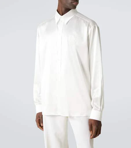 Dolce 
Gabbana Silk satin tuxedo shirt 3
