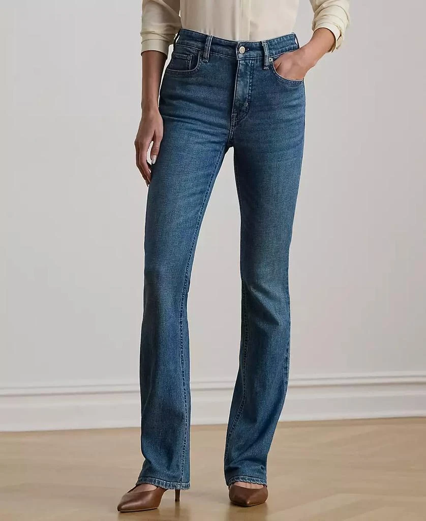 Ralph Lauren Petite High-Rise Boot Cut Jeans 1