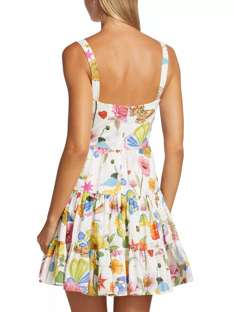 Borgo de Nor Freddie Floral Eyelet Cotton Minidress 5