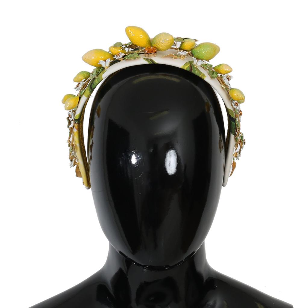 Dolce & Gabbana Dolce & Gabbana Yellow Lemons Sicily Crystal Diadem Tiara Headband