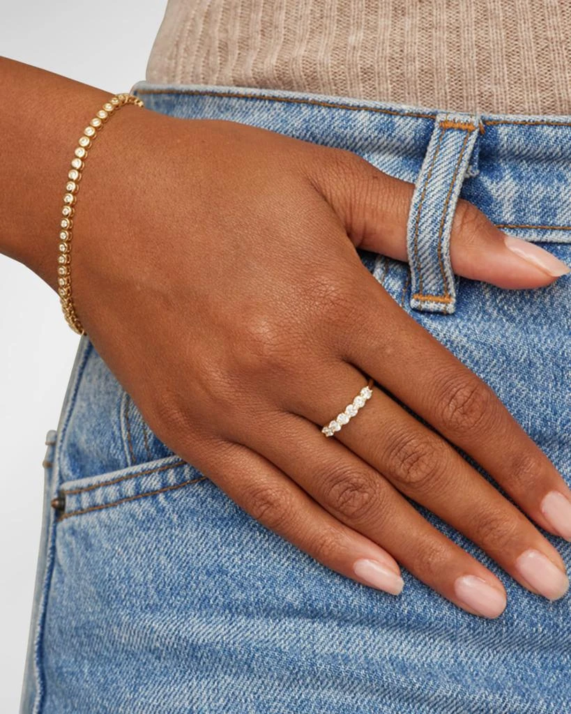 Jennifer Meyer Yellow Gold 4-Prong  Band 2