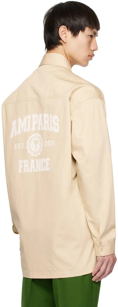 AMI Beige 'Ami Paris France' Shirt 3
