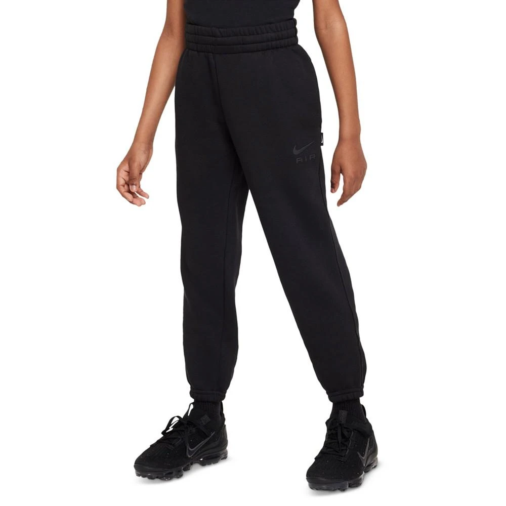 NIKE Air Big Kids Logo-Print Brushed Fleece Sweatpants 1