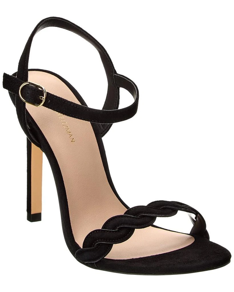 Stuart Weitzman Stuart Weitzman Dancer Twistie 100 Suede Sandal 1