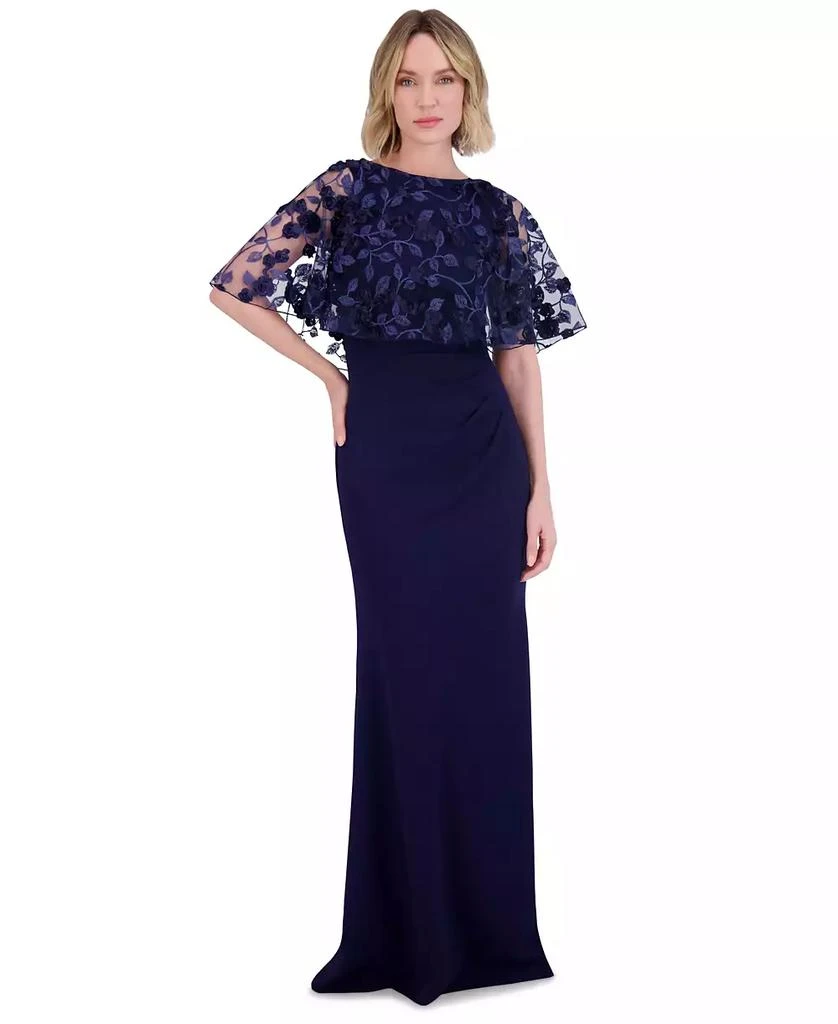 Shop Women's Embroidered Cape Overlay Scuba Gown on Sale at BeyondStyle   Get 61% Off Women's Embroidered Cape Overlay Scuba Gown with Limited-Time  Flash Deals, Exclusive Discounts, and Special Offers. Enjoy Unbeatable