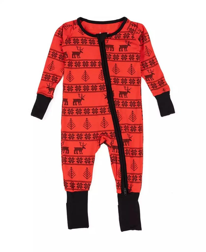 Leveret Baby One Piece Viscose from Bamboo Holiday Pajamas