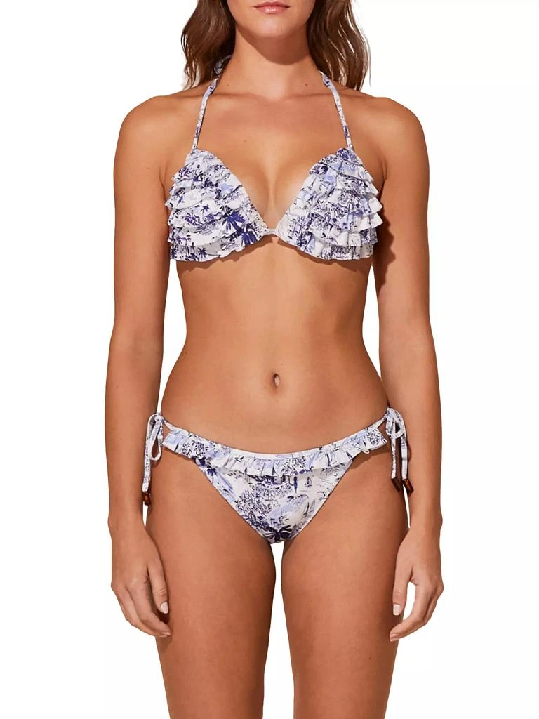 Vilebrequin Fleurly Ruffled Triangle Bikini Top 3