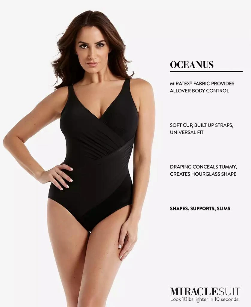 Miraclesuit Women's Plus Must Haves Oceanus Tummy Control One Piece Swimsuit 4