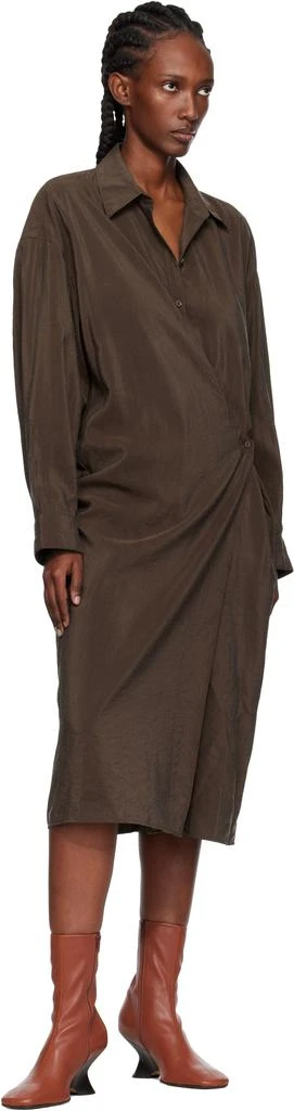 Dries Van Noten Brown Heeled Ankle Boots 5