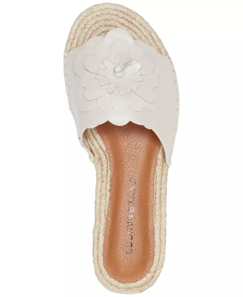 Lucky Brand Women's Biricha Flower Flat Sandals 4