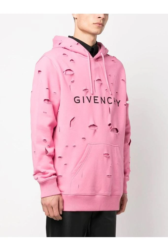undefined Classic Fit Ripped Hoodie 3