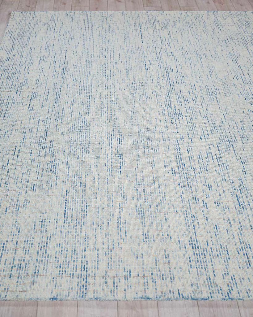 Exquisite Rugs Andora Hand-Tufted Blue/Ivory Rug, 9' x 12'' 2