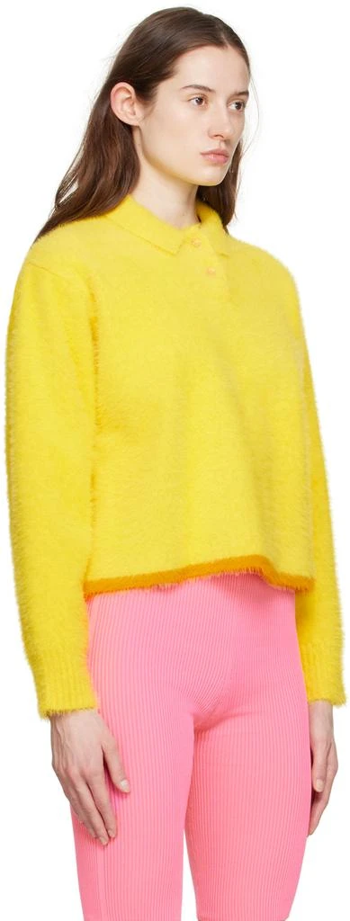 Jacquemus Yellow  'Le Polo Neve' Long Sleeve Polo 2