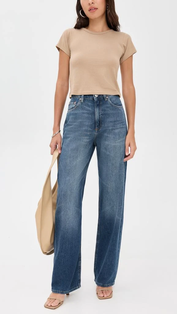 DL1961 DL Aura Karmine Refined Wide Leg High Rise Jeans 4