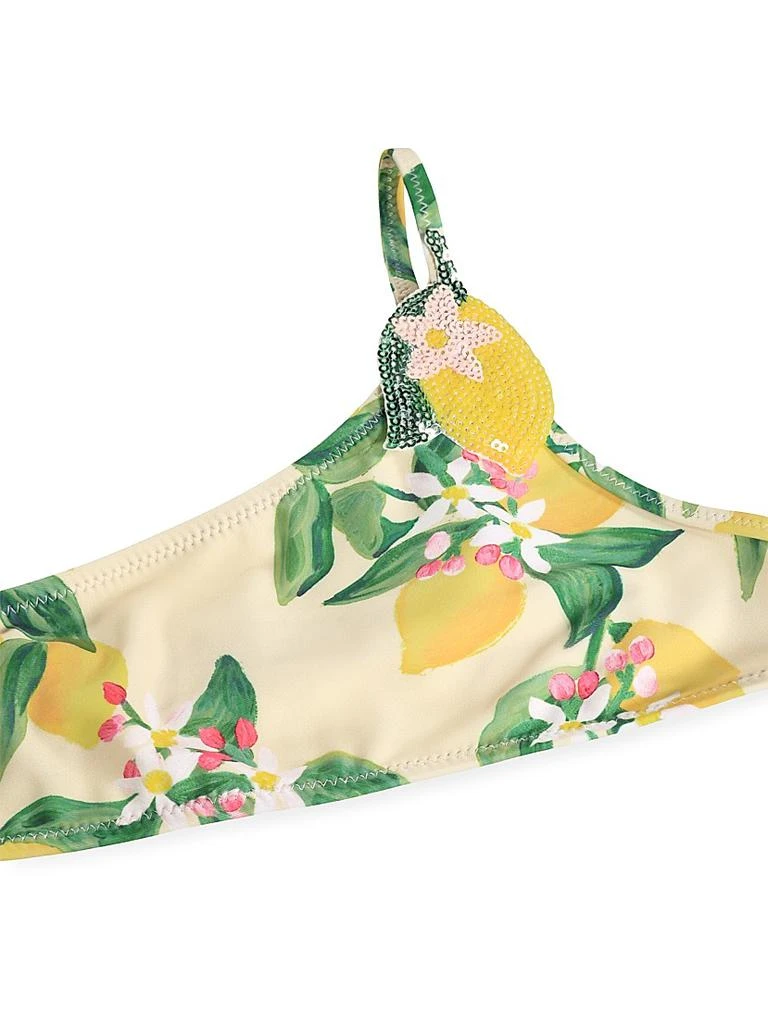 MOLO Little Girl
s 
Girl
s One-Shoulder Lemon-Print 2-Piece Swimsuit 4