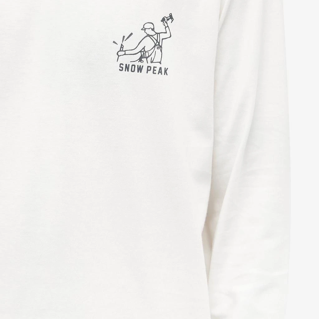 Snow Peak Snow Peak Long Sleeve Foam Print T-Shirt 5