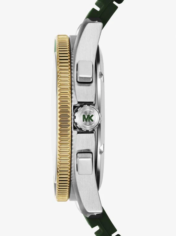 undefined Oversized Maritime Two-Tone and Silicone Watch 2