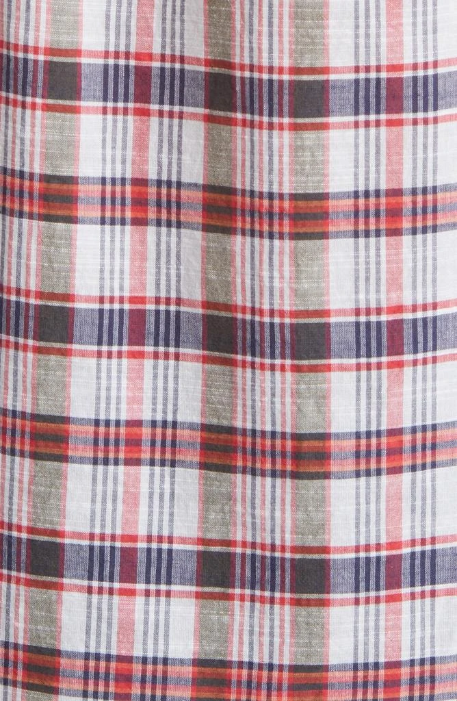 Brooks Brothers Madras Short Sleeve Plaid Button-Down Shirt 5
