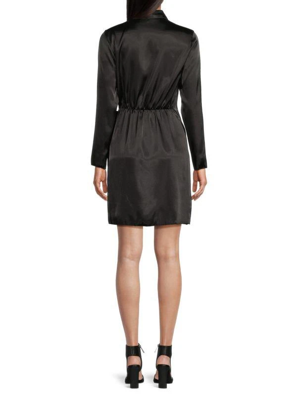 TASH + SOPHIE Satin Mini Wrap Dress 2
