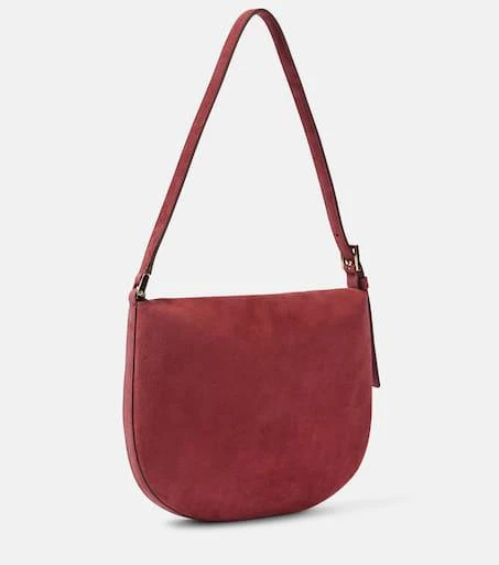 SAVETTE Tondo Small suede shoulder bag 4