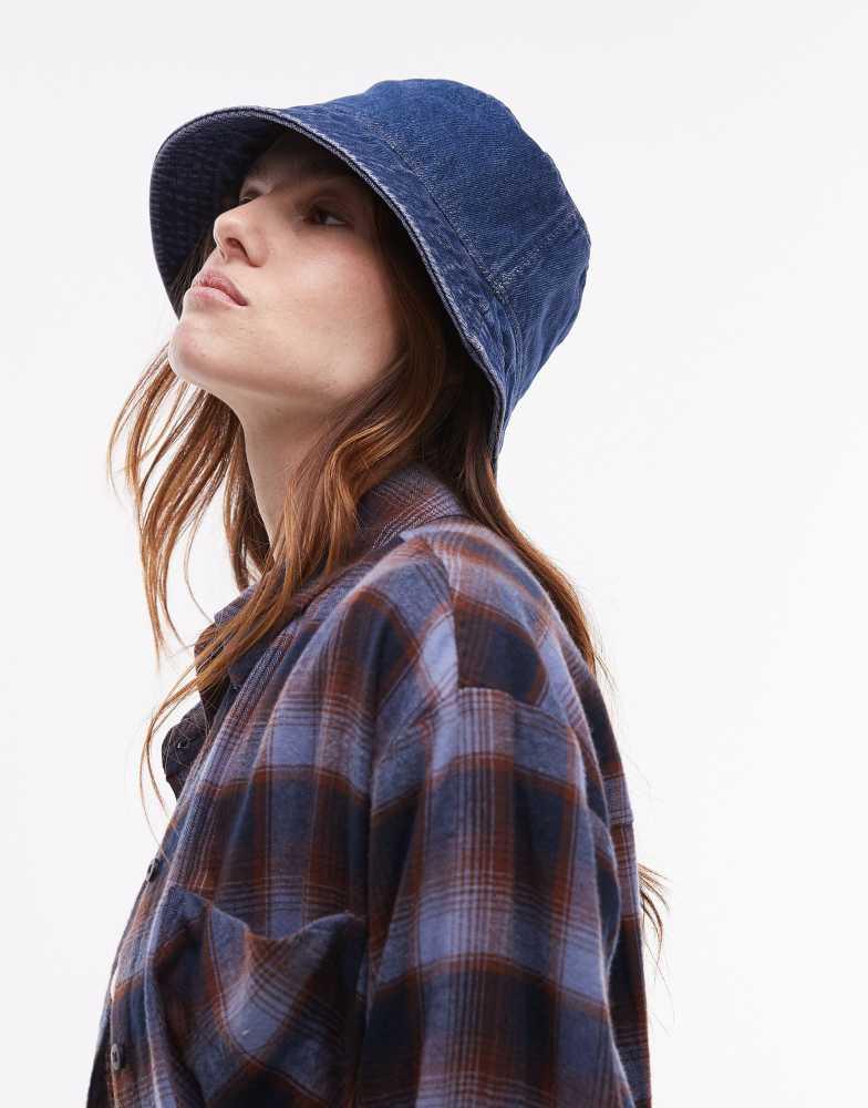& Other Stories & Other Stories denim bucket hat in blue wash